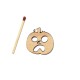 Figurina Dovleac Halloween din Lemn - D12 - 30x30 mm