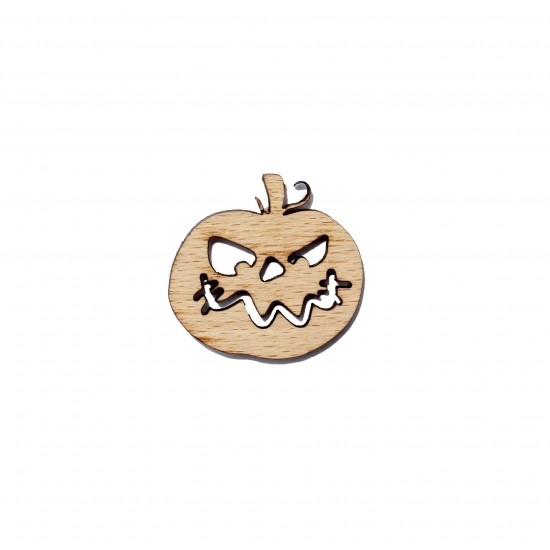 Figurina Dovleac Halloween din Lemn - D14 - 30x30 mm
