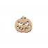 Figurina Dovleac Halloween din Lemn - D17 - 30x30 mm