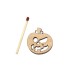 Figurina Dovleac Halloween din Lemn - D18 - 30x30 mm