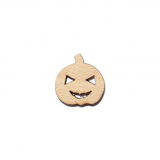 Figurina Dovleac Halloween din Lemn - D01 - 30x30 mm