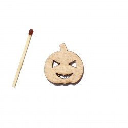Figurina Dovleac Halloween din Lemn - D01 - 30x30 mm