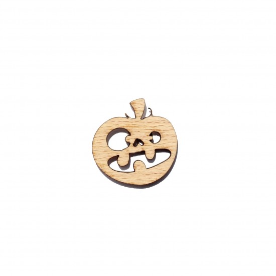 Figurina Dovleac Halloween din Lemn - D02 - 30x30 mm
