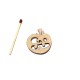 Figurina Dovleac Halloween din Lemn - D02 - 30x30 mm