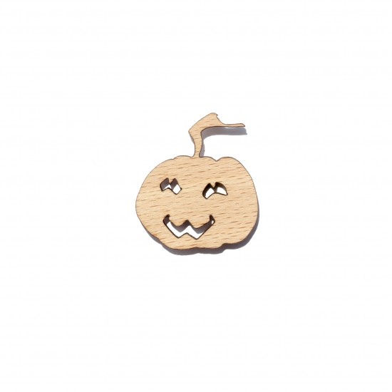 Figurina Dovleac Halloween din Lemn - D03 - 30x30 mm