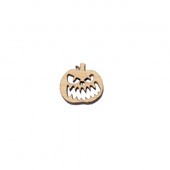 Figurina Dovleac Halloween din Lemn - D05 - 30x30 mm