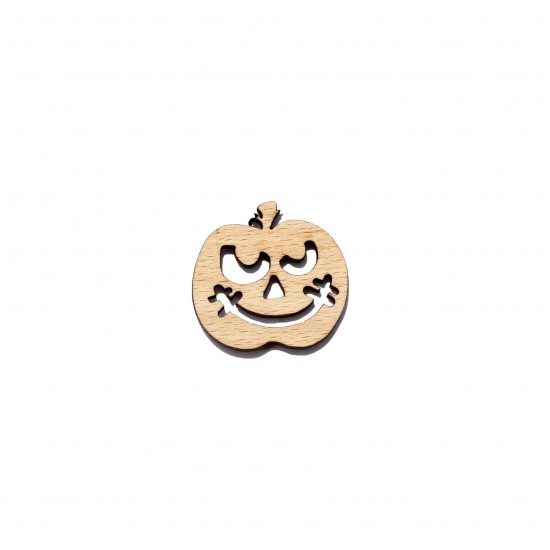 Figurina Dovleac Halloween din Lemn - D06 - 30x30 mm