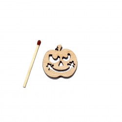 Figurina Dovleac Halloween din Lemn - D06 - 30x30 mm