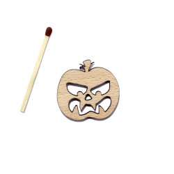 Figurina Dovleac Halloween din Lemn - D07 - 30x30 mm