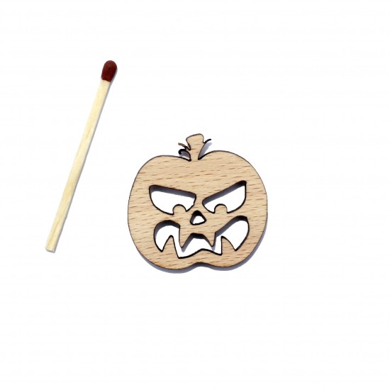 Figurina Dovleac Halloween din Lemn - D07 - 30x30 mm