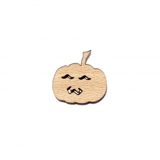 Figurina Dovleac Halloween din Lemn - D08 - 30x30 mm