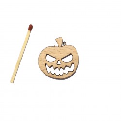 Figurina Dovleac Halloween din Lemn - D09 - 30x30 mm