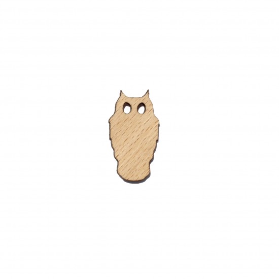 Figurina Bufnita din Lemn - B01 - 30x18 mm