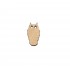 Figurina Bufnita din Lemn - B01 - 30x18 mm