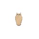 Figurina Bufnita din Lemn - B01 - 30x18 mm