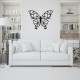 Decoratiune Geometrica de Perete din Lemn - Fluture - 76x58 cm