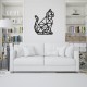 Decoratiune Geometrica de Perete din Lemn - Pisica - 73x58 cm Decoratiune Geometrica de Perete din Lemn - Pisica - 73x58 cm