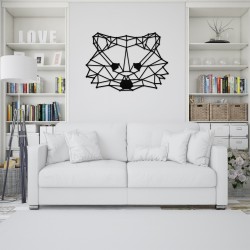 Decoratiune Geometrica de Perete din Lemn - Raton - 82x58 cm