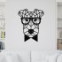 Decoratiune Geometrica de Perete din Lemn - Catel - 76x58 cm