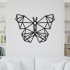 Decoratiune Geometrica de Perete din Lemn - Fluture - 80x58 cm