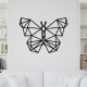 Decoratiune Geometrica de Perete din Lemn - Fluture - 80x58 cm