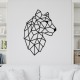 Decoratiune Geometrica de Perete din Lemn - Leopard - 82x58 cm