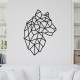 Decoratiune Geometrica de Perete din Lemn - Jaguar - 82x58 cm
