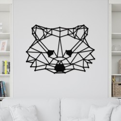 Decoratiune Geometrica de Perete din Lemn - Raton - 82x58 cm