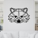 Decoratiune Geometrica de Perete din Lemn - Raton - 82x58 cm