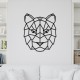 Decoratiune Geometrica de Perete din Lemn - Tigru - 68x58 cm