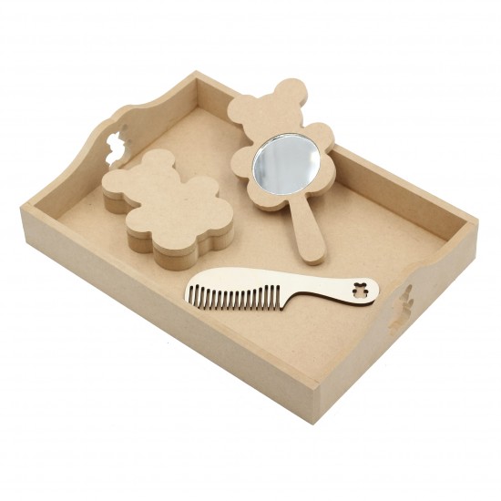 Set 4 piese Blank pentru Mot - Tematica Urs