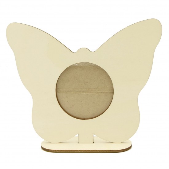 Rama Foto din Lemn Blank - Fluture - 20x16 cm