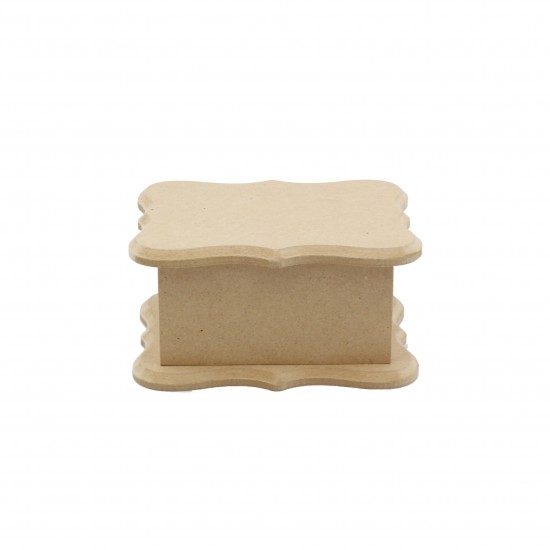 Cutie MDF  Foarte Mica - Model Ondulat - Blank