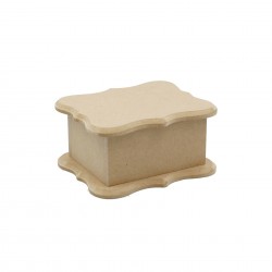 Cutie MDF  Foarte Mica - Model Ondulat - Blank