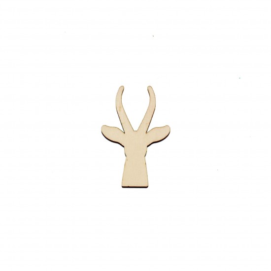 Figurina Cap Gazela Blank - 45x31 mm