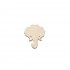 Figurina Cap Elefant Blank - 45x40 mm