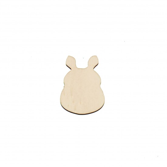 Figurina Cap Hipopotam Blank - 45x35 mm