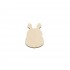 Figurina Cap Hipopotam Blank - 45x35 mm