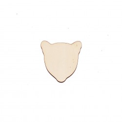 Figurina Cap Leopard Blank - 45x45 mm