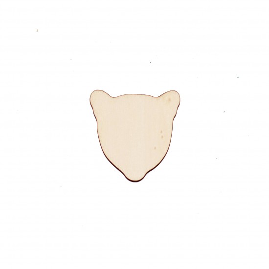 Figurina Cap Leopard Blank - 45x45 mm