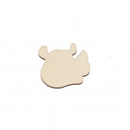 Figurina Cap Rinocer - 50x45 mm