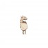 Figurina Zebra cu Pui Gravata - 50x20 mm