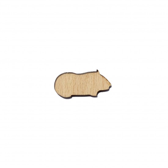 Figurina Soricel din Lemn - S1 - 30x14 mm