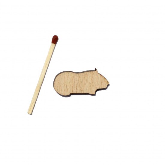 Figurina Soricel din Lemn - S1 - 30x14 mm
