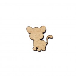 Figurina Tigru din Lemn - T2 - 31x30 mm