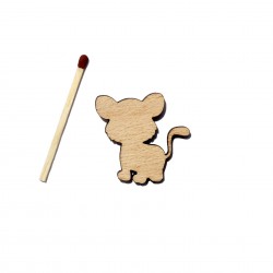 Figurina Tigru din Lemn - T2 - 31x30 mm