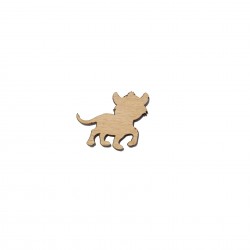 Figurina Tigru din Lemn - T4 - 35x30 mm