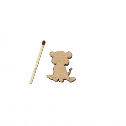 Figurina Tigru din Lemn - T5 - 30x28 mm