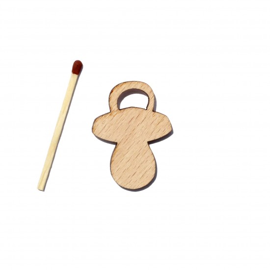 Figurina Suzeta din Lemn - S2 - 35x26 mm