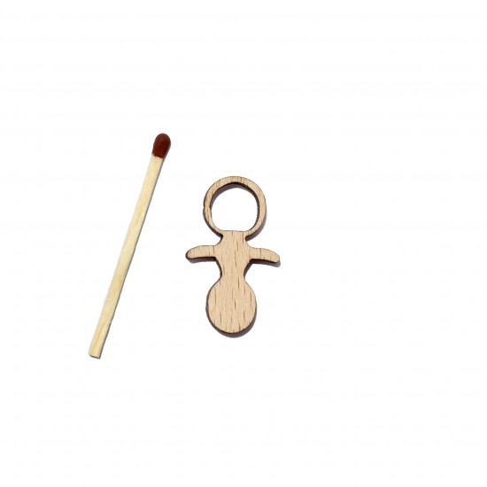 Figurina Suzeta din Lemn - S4 - 30x18 mm
